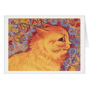 Orange Tabby Cat Louis Wain Blank