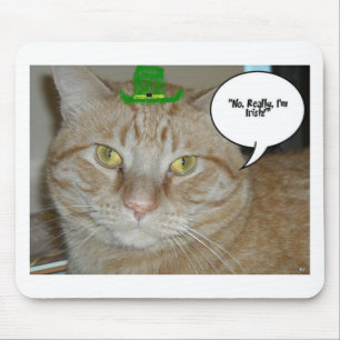 Orange Tabby Cat Mouse Pad
