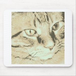 Orange Tabby Cat Mouse Pad