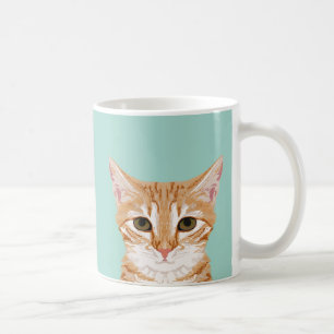 Orange Tabby Cat Mug - Cute Cat Lady Gift
