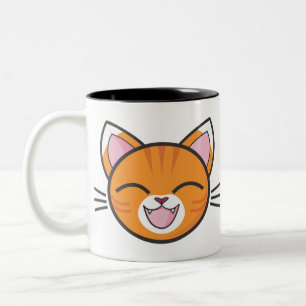 Orange Tabby Cat Orange Tabby Tabby Striped Tabby. Two-Tone Coffee Mug