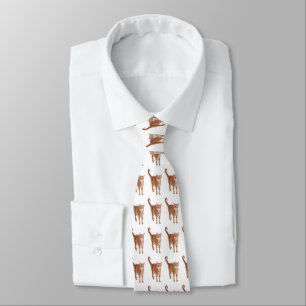 Orange Tabby Cat Tie