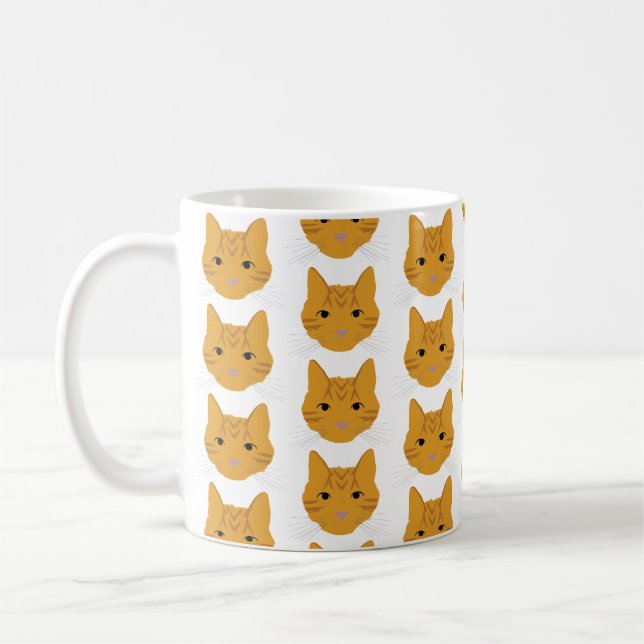 Orange Tabby Cats on Mug (Left)