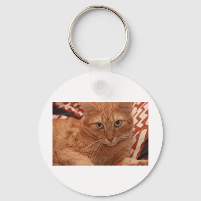 Orange Tabby Key Ring (Front)