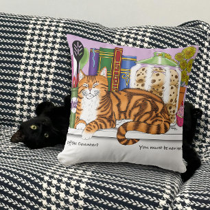 Orange Tabby Kitchen Counter Top Cat Cushion