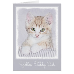 Orange Tabby Kitten Painting - Original Cat Art