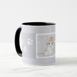 Orange Tabby Kitten Painting - Original Cat Art Mug