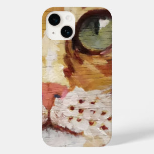 Orange Tabby Painting Detail  Case-Mate iPhone Cas 14 Case