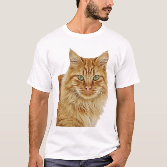 Orange Tabby Portrait T-Shirt (Front)