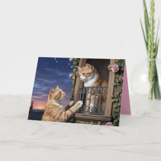Orange Tabby Valentine Card