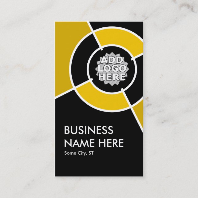 orange target logo business card (Front)