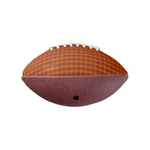 Orange Tartan Mini Football