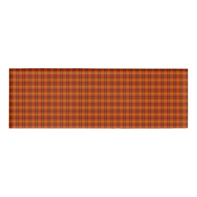 Orange Tartan Name Tag (Front)