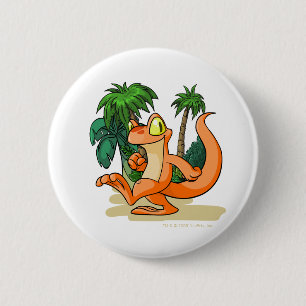 Orange Techo on a Mystery Island quest 6 Cm Round Badge
