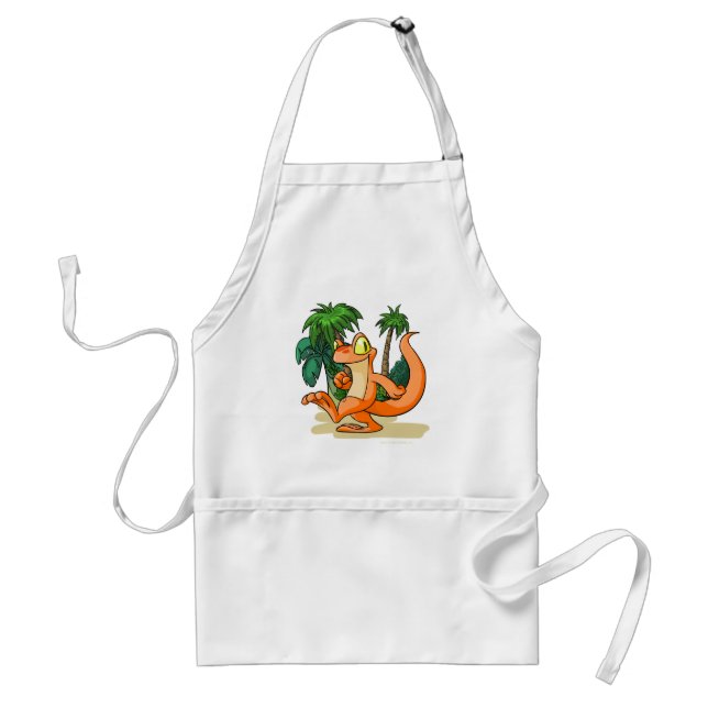 Orange Techo on a Mystery Island quest Standard Apron (Front)