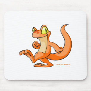 Orange Techo on a quest Mouse Pad