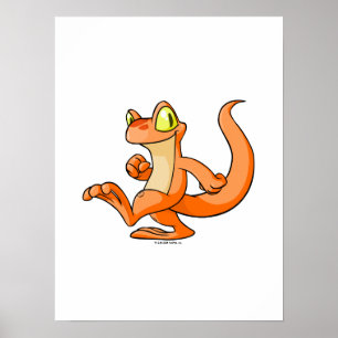 Orange Techo on a quest Poster
