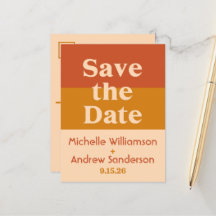 Orange Terracotta Modern Retro