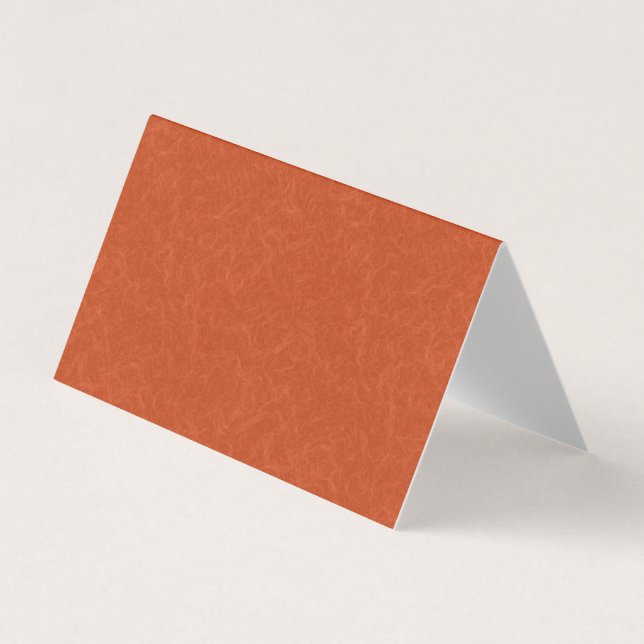 Orange textured surface with swirling pattern business card (Front)