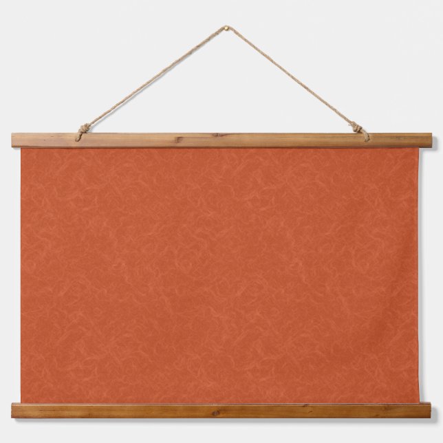Orange textured surface with swirling pattern hanging tapestry (Front)
