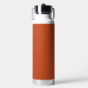 Orange textured surface with swirling pattern water bottle