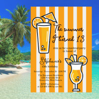 Orange The Summer I Turned 13 Mocktail Birthday