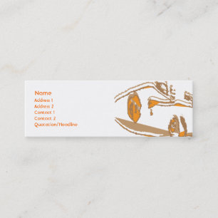 Orange Thinking - Skinny Mini Business Card