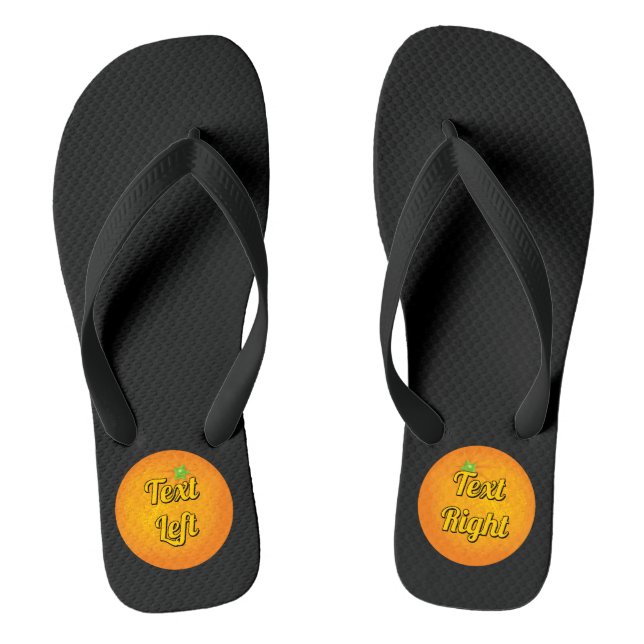 Orange Thongs (Footbed)