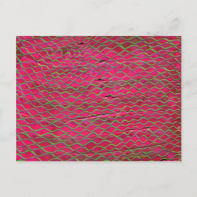orange threads made green with envy postcard (Front)