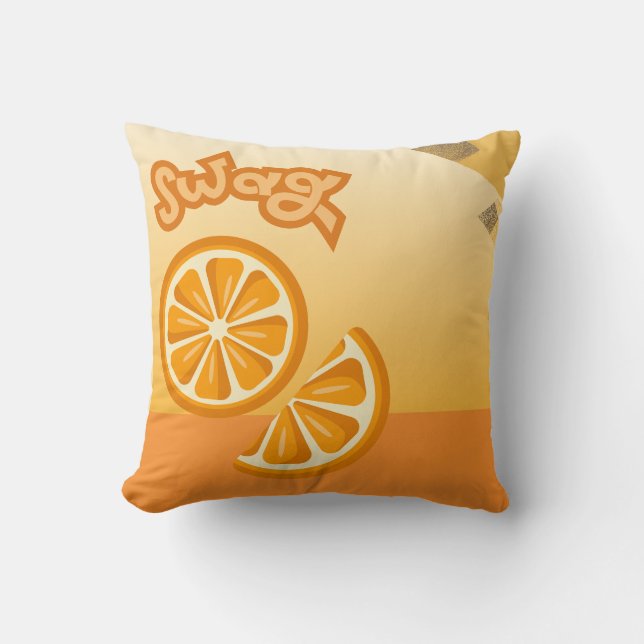 Orange Throw Pillow (Front)