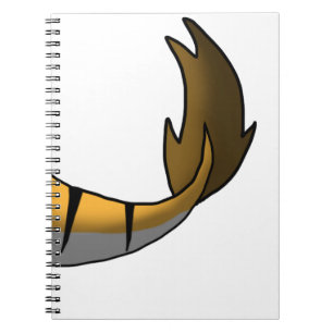 Orange Tiger/Dragon Hybrid Tail Notebook