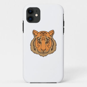 Orange Tiger Face iPhone 11 Case