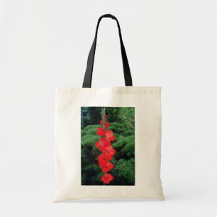 Orange Tiger Flame Gladiolus flowers Tote Bag