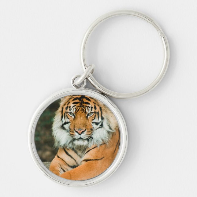 Orange Tiger Keychain (Front)