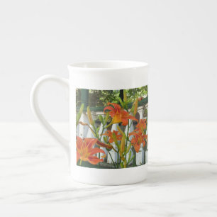 Orange Tiger Lilies - Martha's Vineyard Bone China Mug
