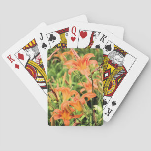 Orange Tiger Lilies Playing Cards