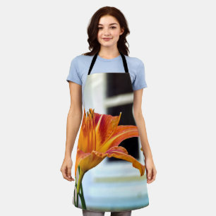 Orange Tiger Lily All Over Print Apron