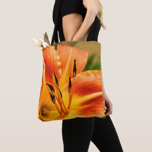 Orange Tiger Lily All Over Print Bag