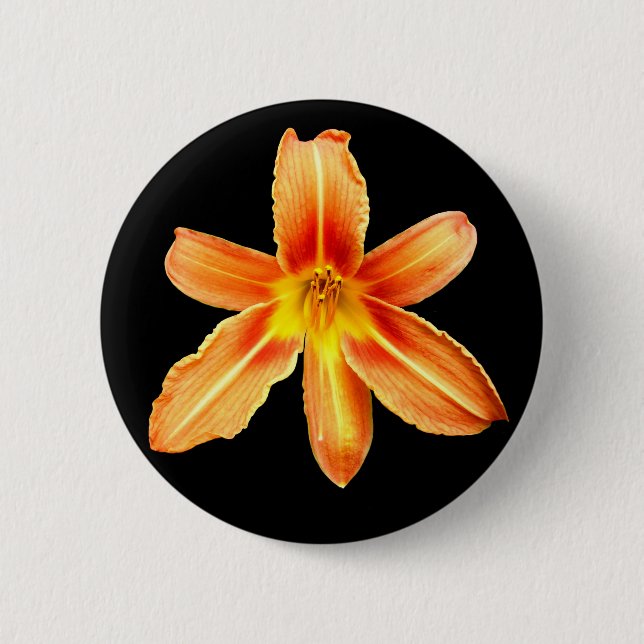 Orange Tiger Lily Badge (Front)