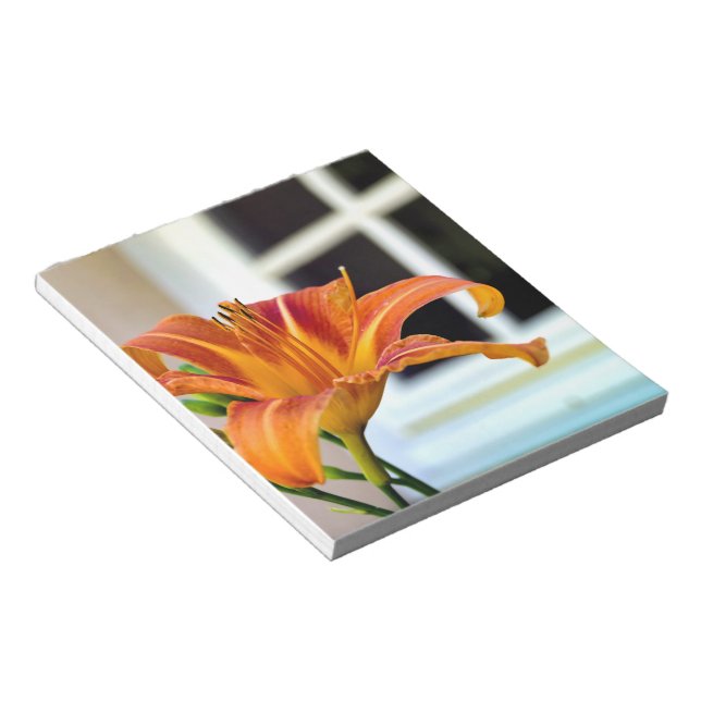 Orange Tiger Lily Notepad (Angled)