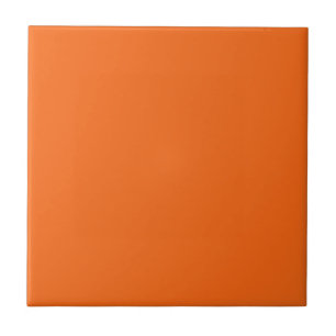 Orange Tiger Solid Colour Ceramic Tile