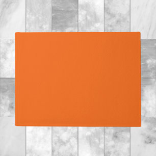 Orange Tiger Solid Colour Doormat