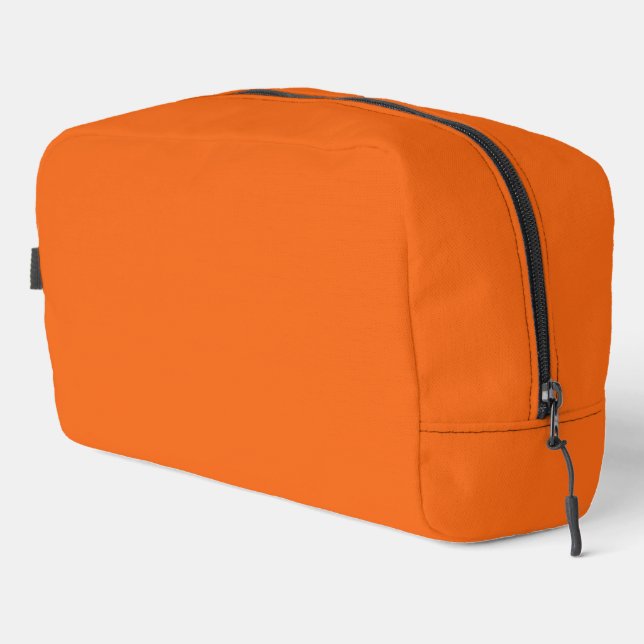 Orange Tiger Solid Colour Dopp Kit (Right Corner)