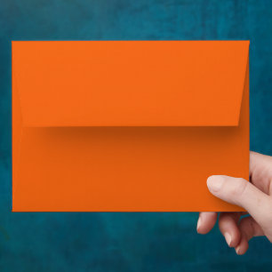 Orange Tiger Solid Colour Envelope