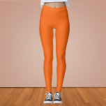 Orange Tiger Solid Colour Leggings<br><div class="desc">Orange Tiger Solid Colour. This bold and energetic hue captures the spirit of vibrancy and excitement. It's an intense, almost electric orange with just the right amount of warmth and brightness. Its boldness makes it a standout colour that is sure to capture attention. This dynamic hue works beautifully with a...</div>