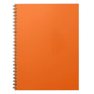 Orange Tiger Solid Colour Notebook