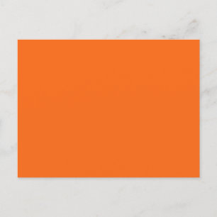 Orange Tiger Solid Colour Postcard