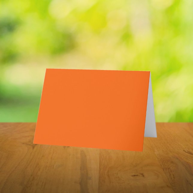 Orange Tiger Solid Colour Thank You Card (Creator Uploaded)