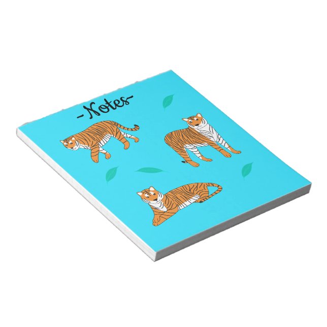 Orange Tigers Notepad (Angled)