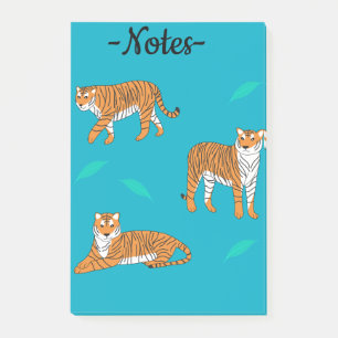 Orange Tigers Post-it Notes